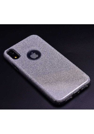 Apple Uyumlu iPhone Xr 6.1 Kılıf Zore Shining Silikon Gümüş
