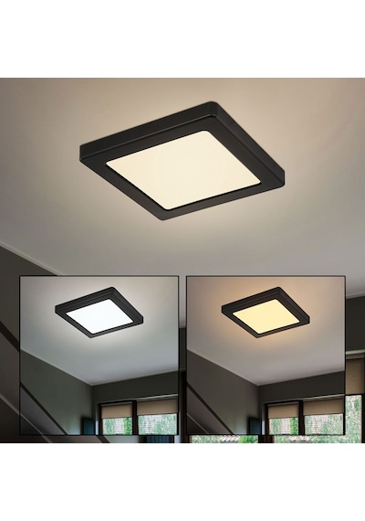 24 Watt Günışığı Ledli Çok Kaliteli Sıva Üstü Tavan Armatür 22 X 22 Cm Kare Sıva Üstü Tavan Armatürü Siyah