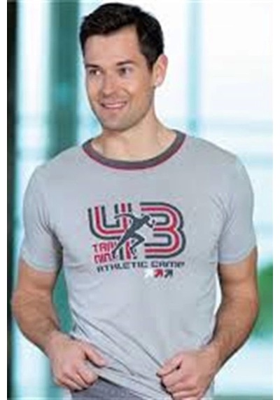 Çamaşır Kenti Berrak Erkek 43 Baskılı T-shirt 1038
