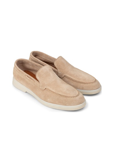 Deery Erkek Hakiki Süet Bej Loafer Ayakkabı - 02032mbejc01