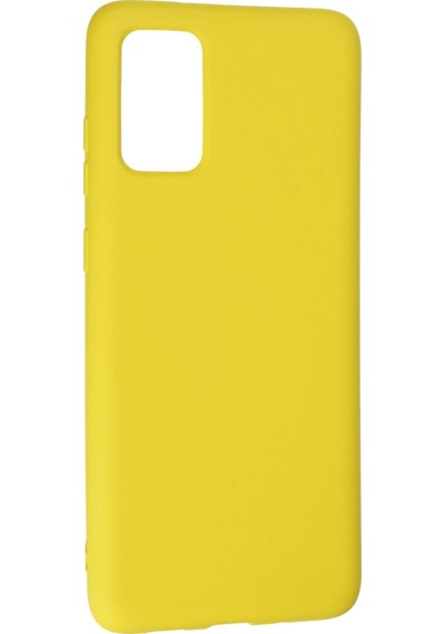 Samsung Uyumlu Galaxy S20 Plus Kılıf Nano İçi Kadife Silikon Sarı/