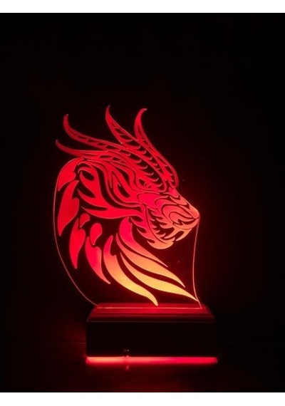 Özel Tasarım Fantastik Ejderha 3D Led Lamba