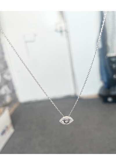 Küçük Göz Gümüş Kolye Rose Gold