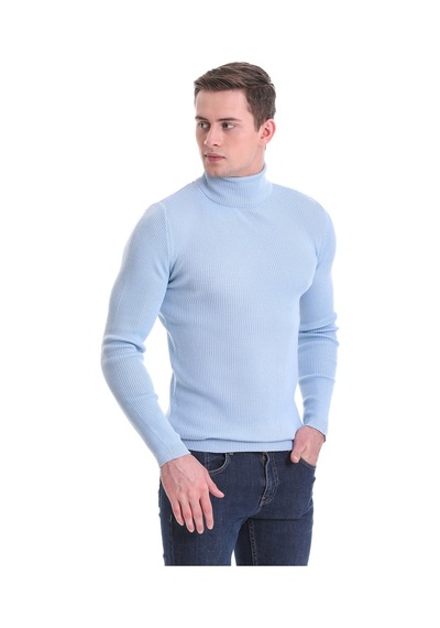 Hatemoğlu Mavi Slim Fit Fitilli Balıkçı Yaka Yünlü Triko Kazak 34232023a0 Mavi Hatemoğlu Mavi Slim Fit Fitilli Balıkçı Yaka Yünlü Triko Kazak 34232023a0 Mavi