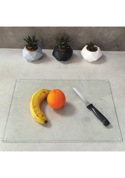 Decorita Cam Kesme Tahtası - Cam Kesme Tablası Buzlu Cam 30cm
