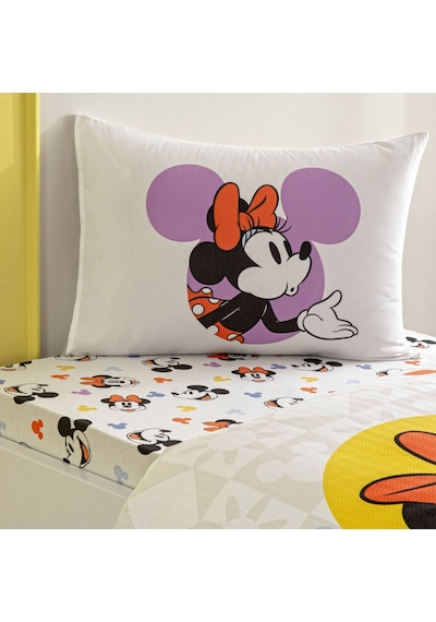 Taç Lisanslı Disney Minnie&mickey Botanictek Kişilik Pamuk Pike Takımı 000000001000049936 Çok Renkli