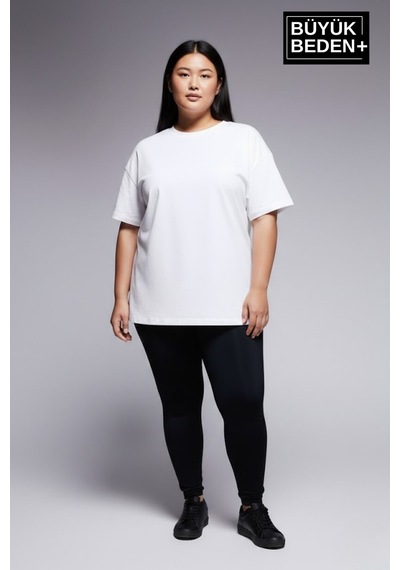 Superlife Büyük Beden Kadın Basic 3xl-6xl Bisiklet Yaka 3'lü Tişört Seti Spr26btsk510+3 Whıte-navy-black Superlife Büyük Beden Kadın Basic 3xl-6xl Bisiklet Yaka 3'lü Tişört Seti Spr26btsk510+3 Whıte-navy-black