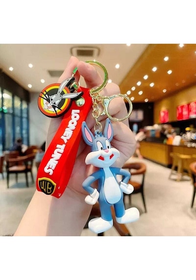 Bugs Bunny Figürlü Büyük Boy Silikon Anahtarlık
