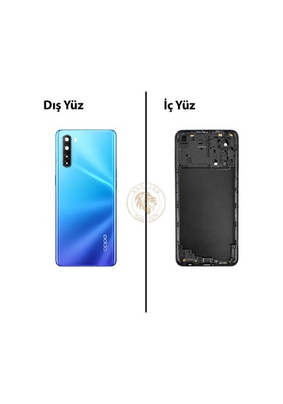 Oppo A91 Mavi  Orta Kasa Full Kasa Kapak Gövde Housing Çok Renkli