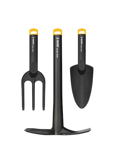 3 Parça Plastik Bahçe Seti, Kazma Kürek Tırmık, Sgs3120 Model