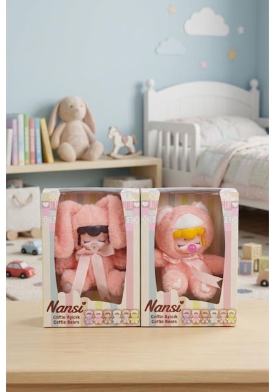 Nansi Figür Bebek - 17 Cm Emzikli Sevimli Arkadaşım Peluş Kostümlü Oyuncak Bebek