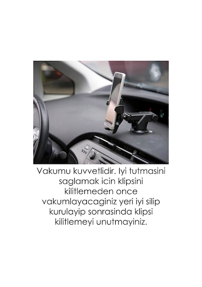 Araç İçi Telefon Tutucu Vantuzlu Güçlü Araba İçi Telefon Tutucu