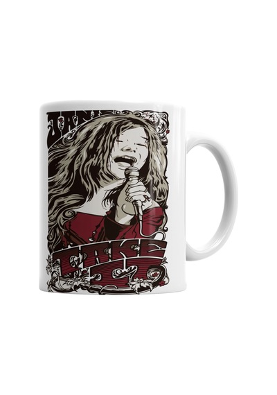 Piece Of My Heart Janis Joplin Kupa Bardak Porselen Karışık