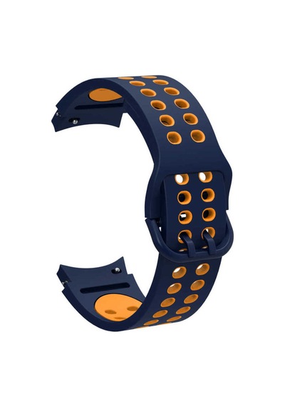 Galaxy Watch 4 44mm Krd-02 Uyumlu Kordon-cml-mavi-sarı