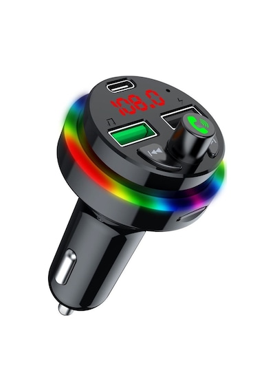 Sprange Stf1 Rgb Işık Pd 25w Qc3.1a Şarj Bluetooth Fm Transmiter