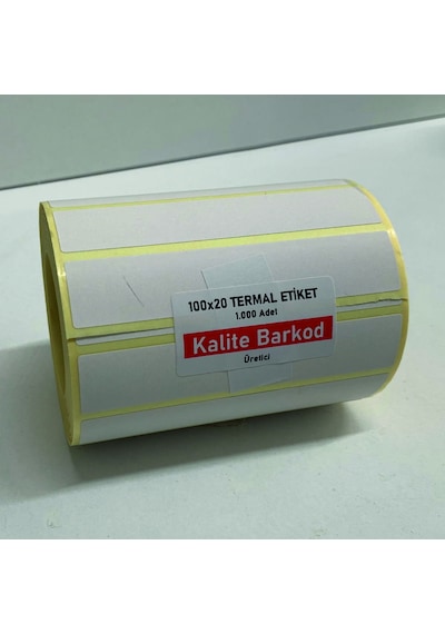 80X20 Termal Etiket Rulo Barkod Etiketi Kalite Barkod