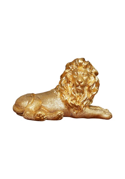 Dolıty Aslan Heykel Masa Centerpiece Modern Heykeli Yatak Yatmak