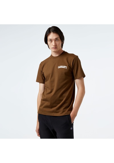 Carhartt Wıp S/s University Script Erkek Kahverengi T-shirt