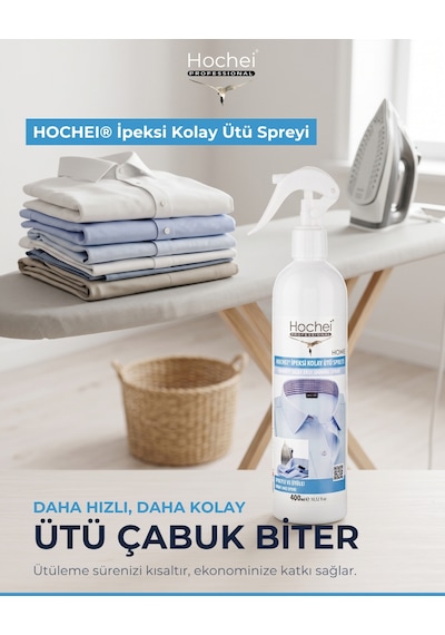 Toptancı Paketi Hochei İpeksi Kolay Ütü Spreyi 400 Ml X 20 Adet 20'li Set
