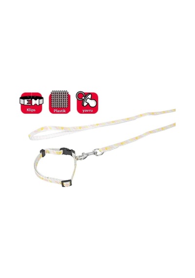 Yavru Köpek Boyun Tasma+uzatma 10-35 Cm/1mm, Mavi Çok Renkli