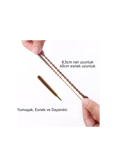 Valkyrie 20 Adet Silikon Solucan Yem 8.5cm Esnek Yumuşak Yapay Balık Yemi Spin & Tatlı Su Avı İçin