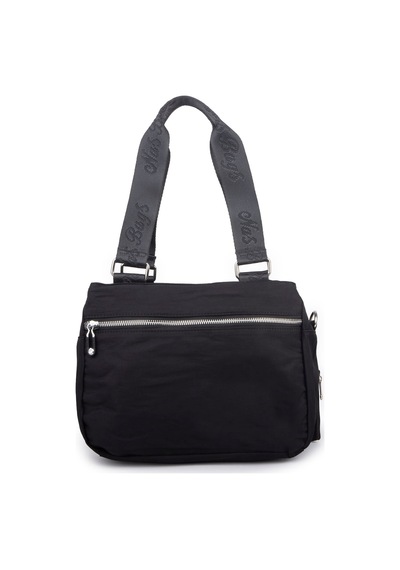Nas Bag Kadın Çok Bölmeli Orta Boy Çapraz Omuz Çantası 30x24 Cm Siyah Diğer