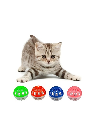 4'lü Çıngıraklı Top Kedi Oyuncağı