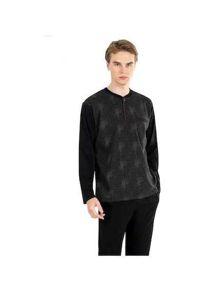 Pierre Cardin 6027 Erkek Jakarlı Pijama Takımı 001