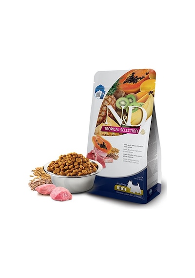 N&D Tropical Selection Kuzu Etli ve Tropikal Meyveli Mini Irk Yetişkin Köpek Maması 5 KG