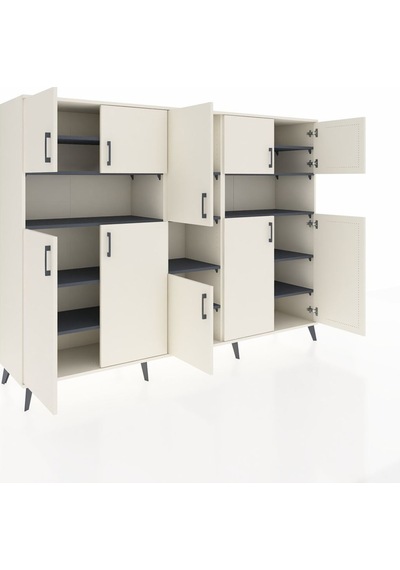 Hyperion Dolap 14 Raflı 10 Kapaklı 220x44x163 Aytaşı-aytaşı/antra Aytaşı-aytaşı/antrasit Hyperion Dolap 14 Raflı 10 Kapaklı 220x44x163 Aytaşı-aytaşı/antra Aytaşı-aytaşı/antrasit