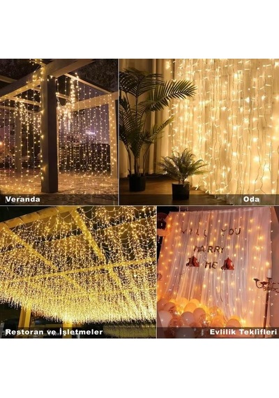 3x2 Metre 8 Fonksiyonlu Animasyonlu Perde Led Işık Kalın Telli Saçak Led Işık 240 Led Yılbaşı Işık Saçak Süsleme Gün Işığı 3x2 Metre 8 Fonksiyonlu Animasyonlu Perde Led Işık Kalın Telli Saçak Led Işık 240 Led Yılbaşı Işık Saçak Süsleme Gün Işığı