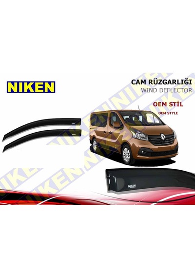 Renault Trafic Cam Rüzgarlığı 2015 Sonrası 2li Niken