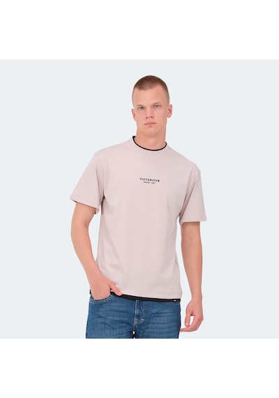 Slazenger VRENI Erkek  Taş Gri Tişört