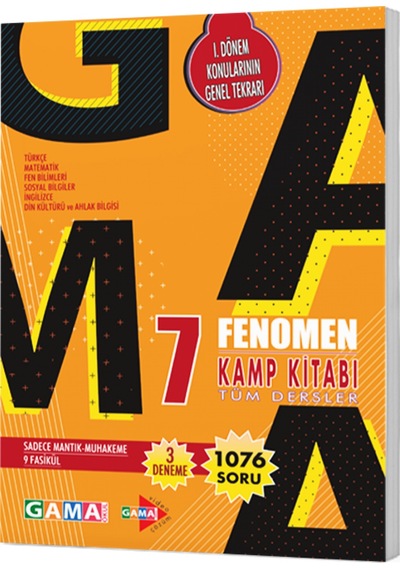 Fenomen 7 Tüm Dersler Kamp Kitabı (1. Dönem)