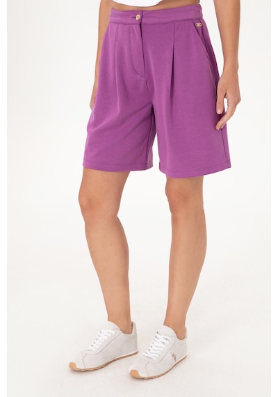 U.S. Polo Assn. Kadın Menekşe Modal Karışımlı Örme Şort 50299870-VR037