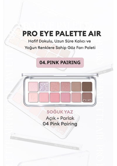 Clio Pro Eye Palette Air 04 Pink Pairing
