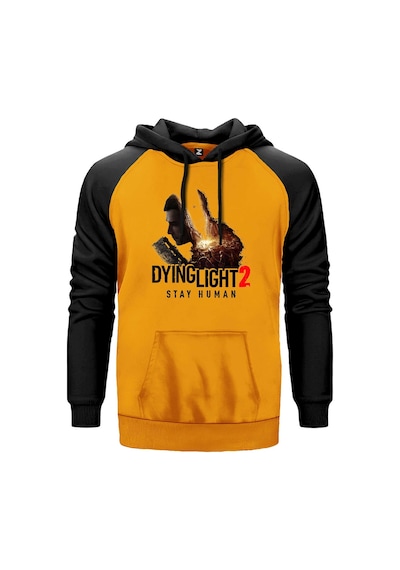 Dying Light Stay Human Sarı Renk Reglan Kol Sweatshirt Sarı