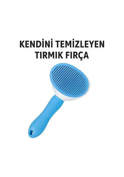 Otomatik Temizlenen Tuşlu Evcil Hayvan Fırçası Kedi Köpek Tüy Toplayıcı