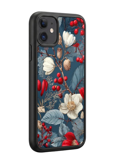 İphone 11 Uyumlu Winter Desenli Kamera Korumalı Darbelere Dayanıklı Kılıf 535-winter-iphone11