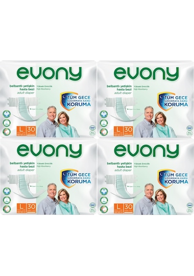 Evony Hasta Bezi Yetişkinl-büyük 120 Adet 4pk 30 L