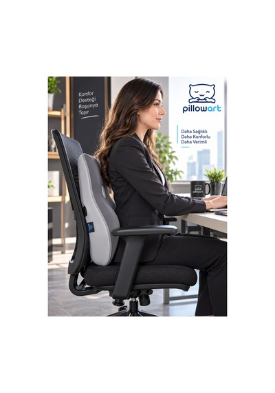 Ergonomik Bel Desteği - Visko Sırt Minderi Bel Yastığı