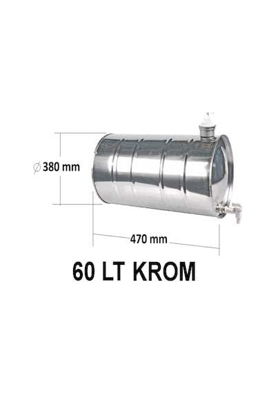 Ahmet Otomotiv 60Lt Krom Su Tankı Deposu Dorse-Karavan-Römork 60L