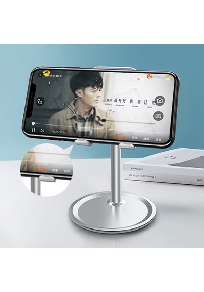 Ally K7 Masaüstü Stand Cep Telefonu ve Tablet Tutucu Gümüş