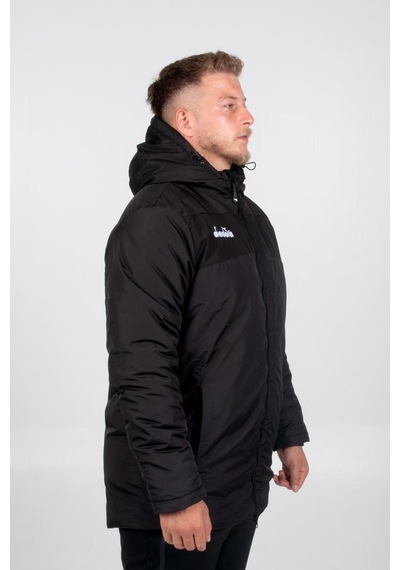 Diadora Alto Anorak Uzun Mont Siyah