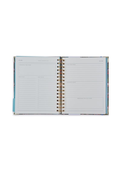 B5 Spiralli Planlayıcı Classic Floral - Morris Textile Çok Renkli