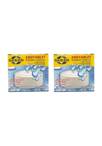 Nem Alıcı Rutubet Giderici Yedek Tablet 2li 2 X 500 Gram Natural Standart