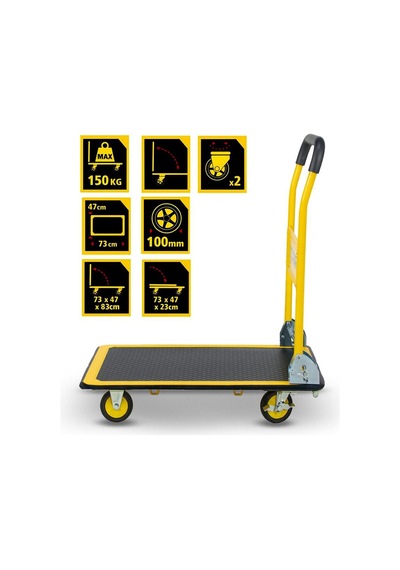 Stanley Pc537 150kg Profesyonel Paket Taşıma Arabası