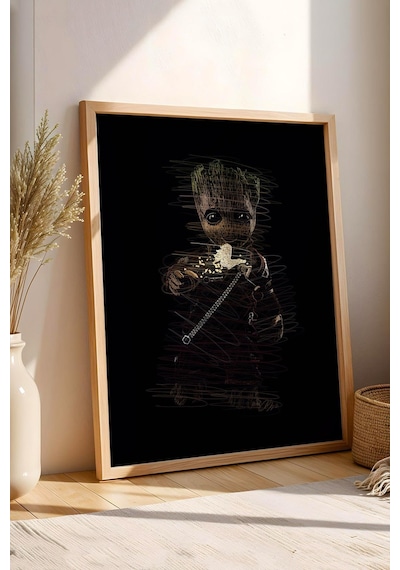 Baby Groot Çerçeveli Tablo Guardians Of The Galaxy - Estetik Poster