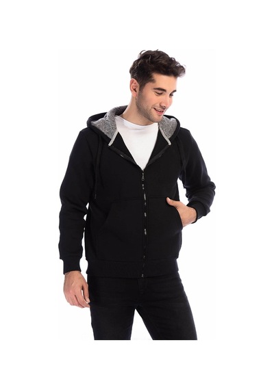 1033 Dewberry Erkek Sweatshırt-siyah