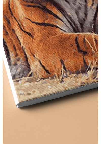 Webstyle Sayılarla Boyama Seti Kasnaklı Kaplan Bakış 60 X 75 Cm